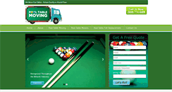 Desktop Screenshot of pooltablemoving.com