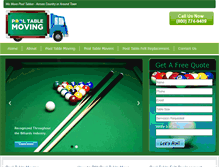 Tablet Screenshot of pooltablemoving.com